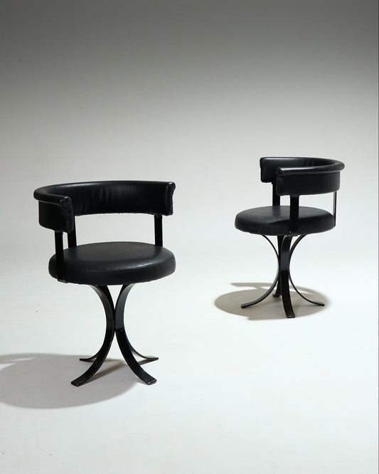 PAIR OF OSVALDO BORSANI CHAIRS
