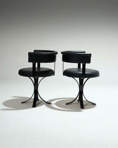 PAIR OF OSVALDO BORSANI CHAIRS