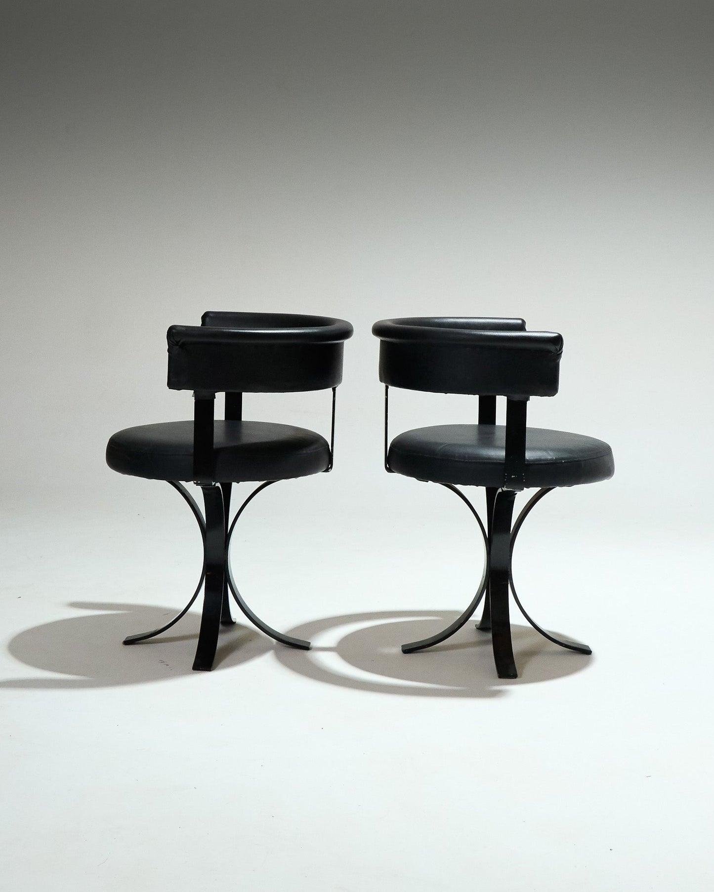 SET OF 4 OSVALDO BORSANI CHAIRS