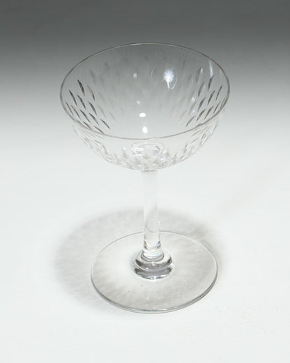 SET DE 6 COUPES À CHAMPAGNE, MODÈLE PARIS, BACCARAT