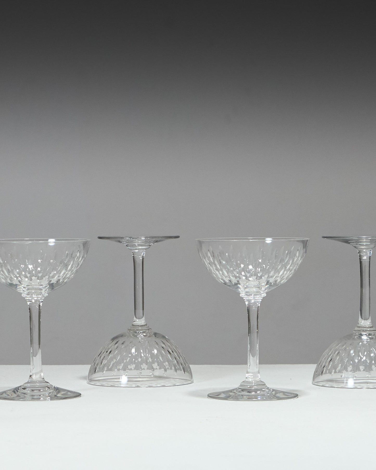 SET DE 6 COUPES À CHAMPAGNE, MODÈLE PARIS, BACCARAT
