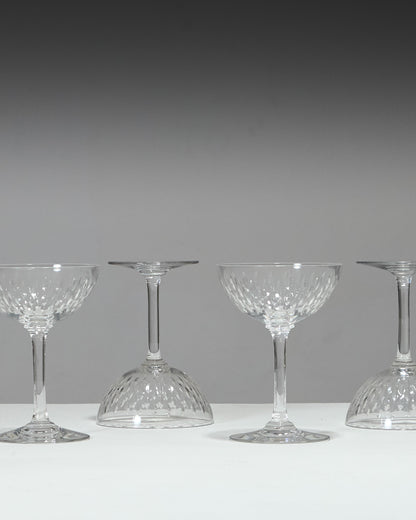 SET DE 6 COUPES À CHAMPAGNE, MODÈLE PARIS, BACCARAT