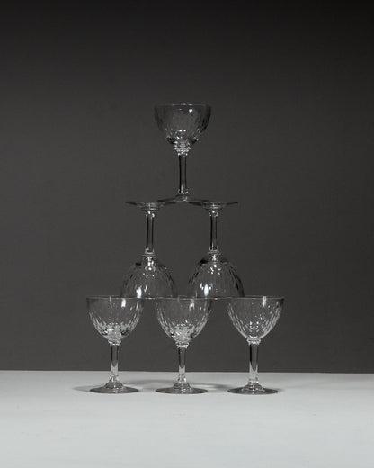 SET OF 6 LIQUEUR GLASSES, PARIS MODEL, BACCARAT