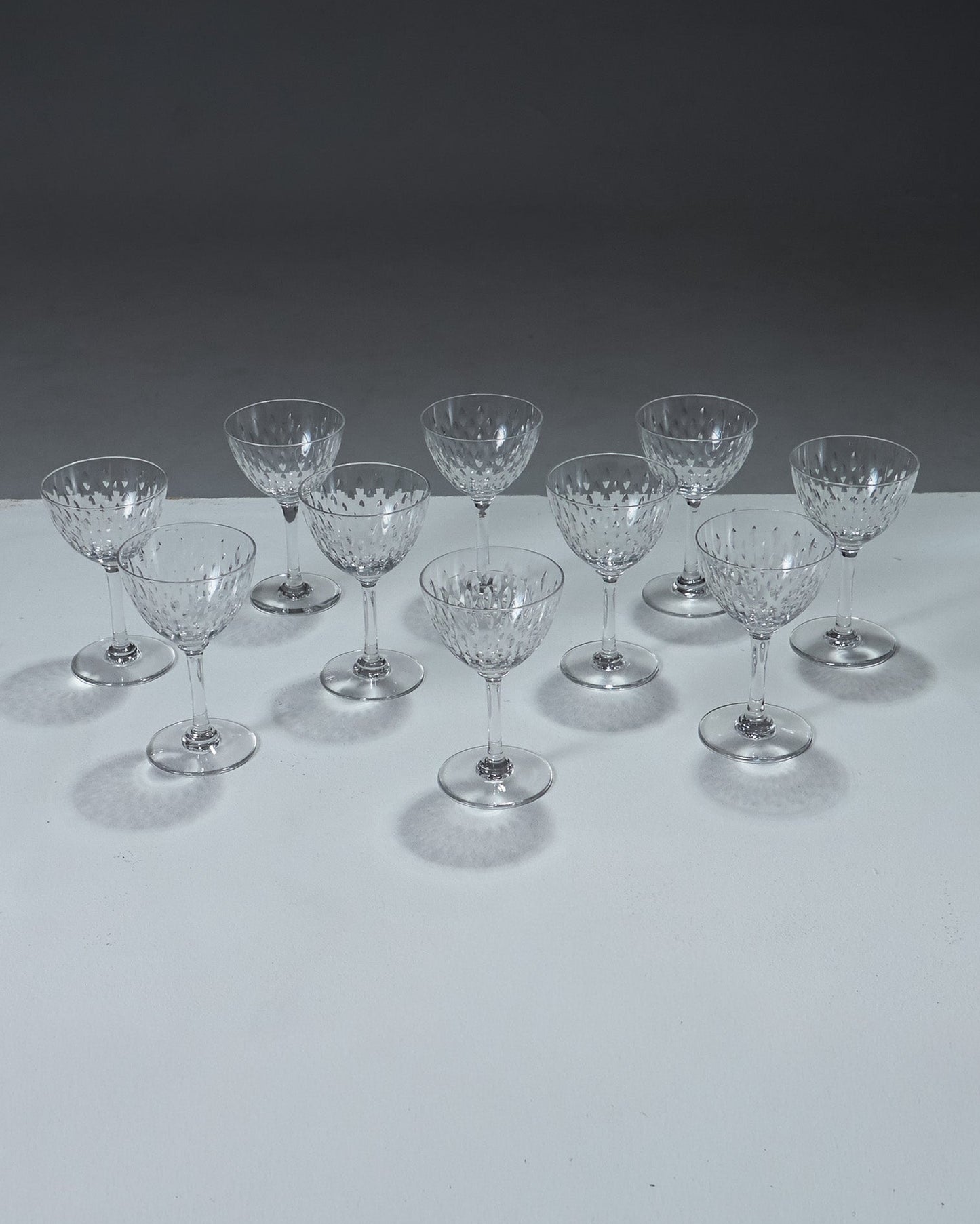 SET OF 2 WINE GLASSES, PARIS MODEL, BACCARAT