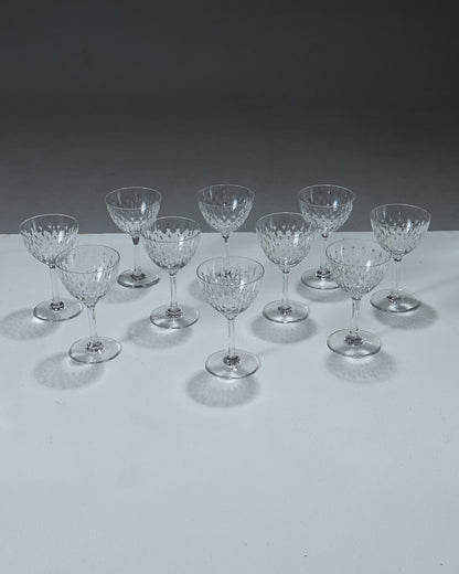 SET OF 2 WINE GLASSES, PARIS MODEL, BACCARAT