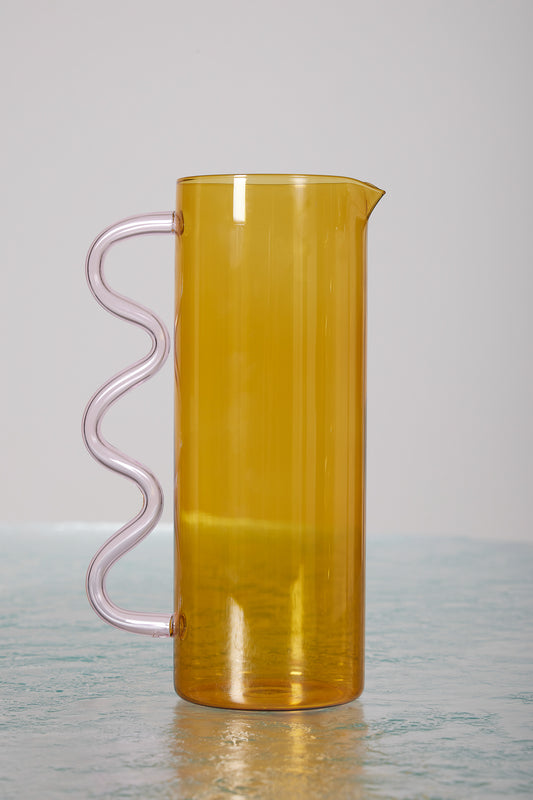 “WAVE” BOROSILICATE GLASS PITCHER