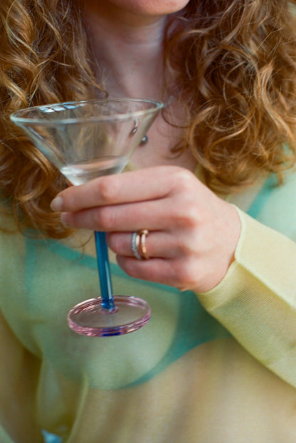 Pair of piano cocktail glasses