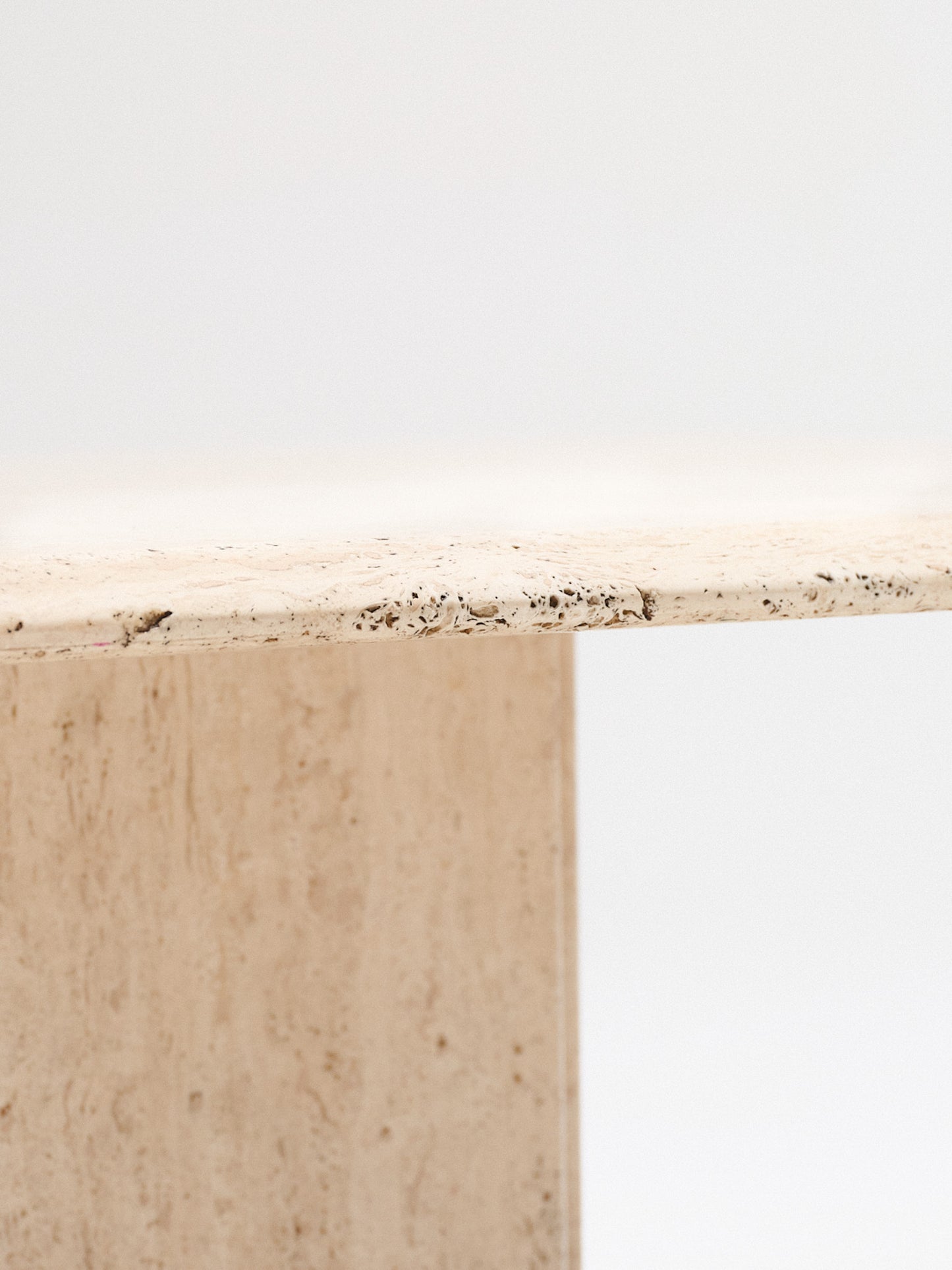 SMALL TRAVERTINE COFFEE TABLE, 1970s