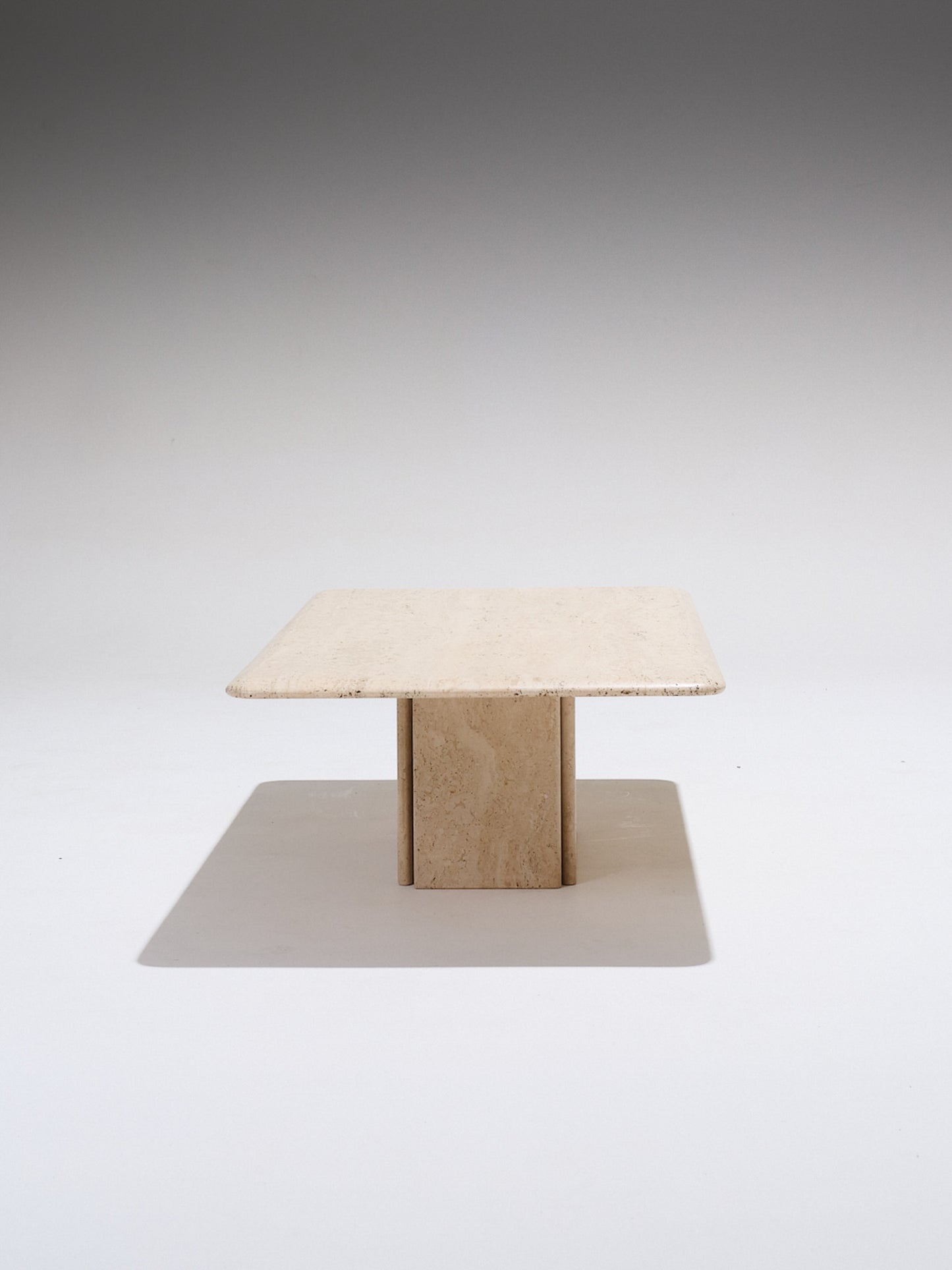 SMALL TRAVERTINE COFFEE TABLE, 1970s