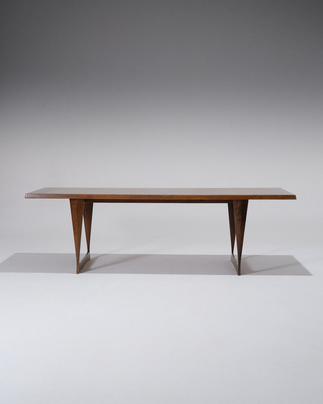 Scandinavian dark wood coffee table, 1960s