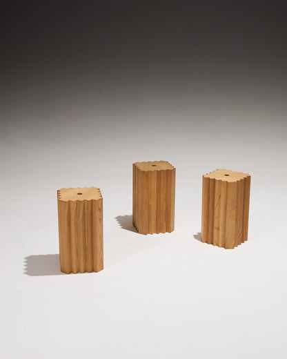 TABOURET MODULABLE EN CHÂTAIGNER MASSIF