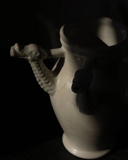 VASE EN CÉRAMIQUE THE DRAGO BIANCO