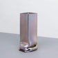 SMALL SQUARE "PRESSURE" ZINC VASE