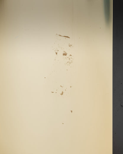 TABLE À MANGER EN LAITON ET VERRE, 1970s