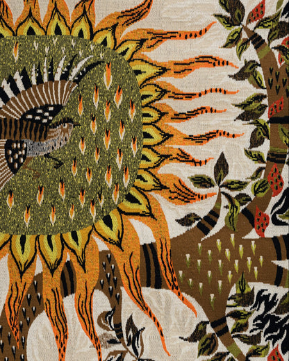TAPISSERIE MURALE EN LAINE, AUBUSSON, 1970s