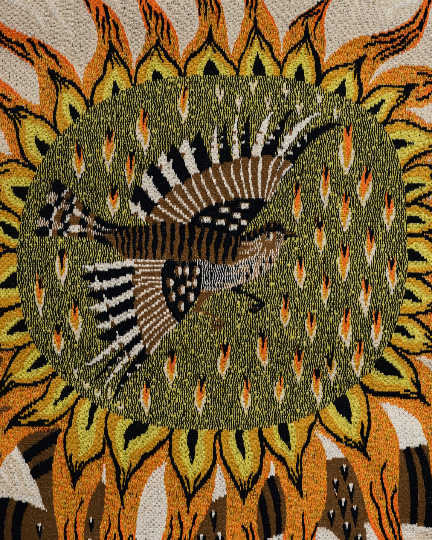 TAPISSERIE MURALE EN LAINE, AUBUSSON, 1970s