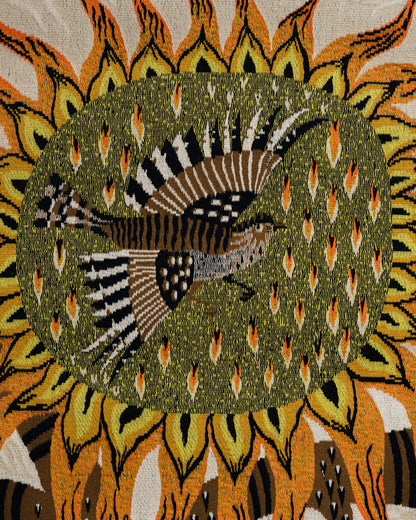 TAPISSERIE MURALE EN LAINE, AUBUSSON, 1970s