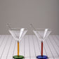 PAIR OF "PIANO" COCKTAIL GLASSES