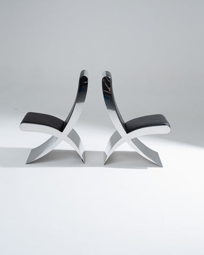 PAIR OF 'ICKS' CHAIRS, MAURICE MARTY, 2010s