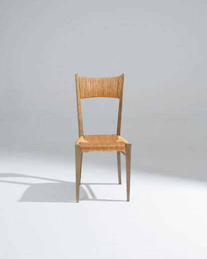 CHAISE EN PAILLE, GENEVIÈVE PONS, 1950s