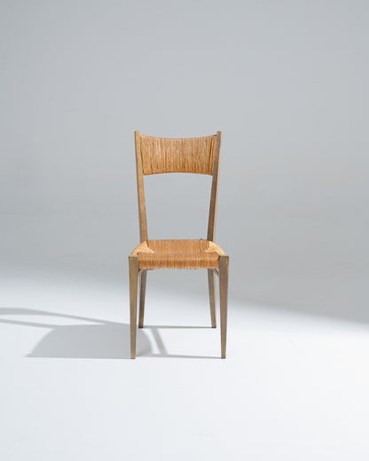 CHAISE EN PAILLE, GENEVIÈVE PONS, 1950s
