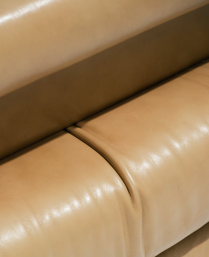 FAUTEUIL MAH JONG EN CUIR, ROCHE BOBOIS, 1970s