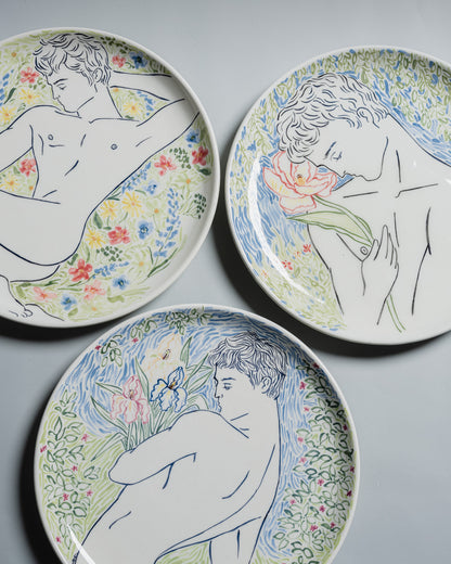 HANDCRAFTED CERAMIC PLATE, ELDAROV.T