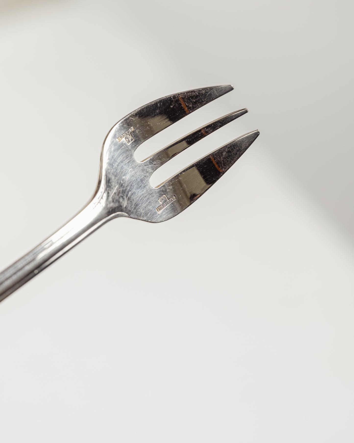 SET OF 10 OYSTER FORKS, CHRISTOFLE, 1950s