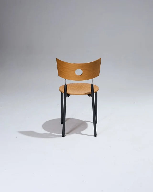 PAIRE DE CHAISES EN BOIS, KUSCH+CO, 1980s