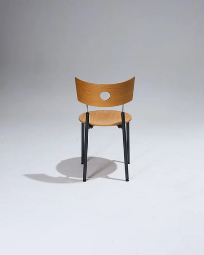 PAIRE DE CHAISES EN BOIS, KUSCH+CO, 1980s