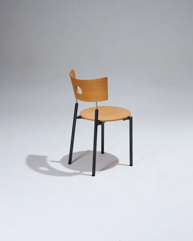 PAIRE DE CHAISES EN BOIS, KUSCH+CO, 1980s