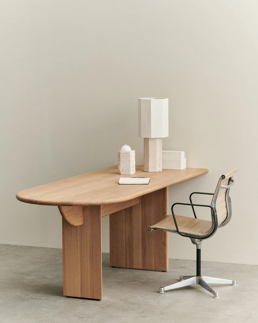 'PILLABOUT TABLE 01' NATURAL OAK DESK