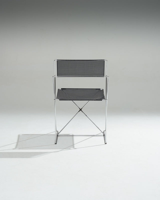 PAIRE DE CHAISES 'X-LINE', NIELS JORGEN HAUGESEN, 1970s