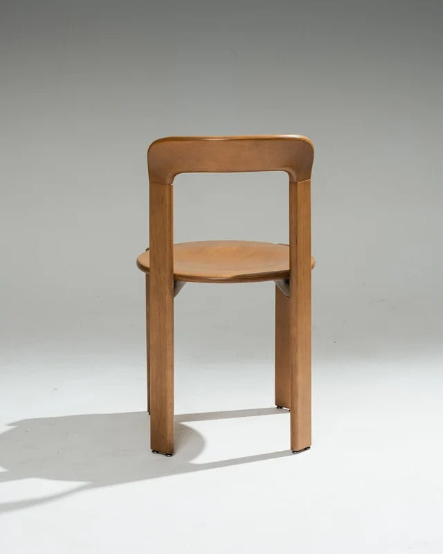 PAIRE DE CHAISES EN HÊTRE MASSIF, BRUNO REY, DIETIKER, 1980s