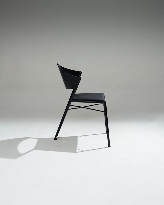 PAIRE DE CHAISES 'D-TEC' POSTMODERNES, VICTORY, 1980s