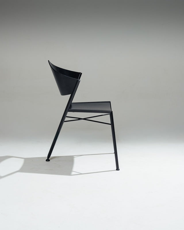 PAIRE DE CHAISES 'D-TEC' POSTMODERNES, VICTORY, 1980s