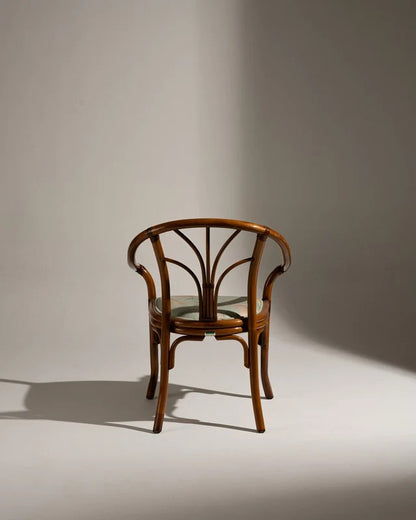 PAIRE DE FAUTEUILS EN ROTIN ET TISSU FLEURI, 1970s