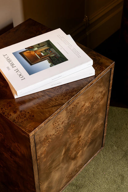 TABLE D'APPOINT EN LOUPE DE BOIS