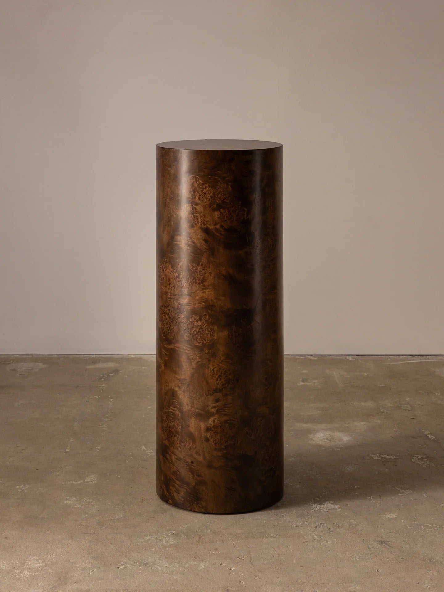 BURL WOOD SIDE TABLE