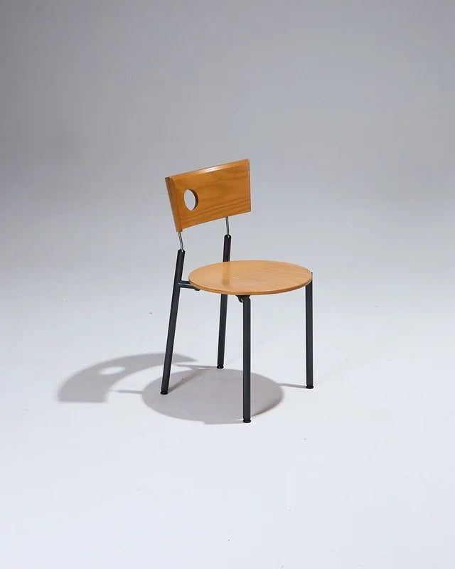 SET DE 4 CHAISES EN BOIS, KUSCH+CO, 1980s