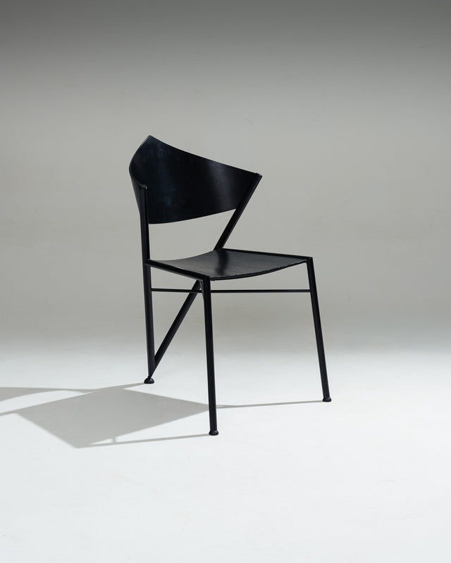 PAIRE DE CHAISES 'D-TEC' POSTMODERNES, VICTORY, 1980s