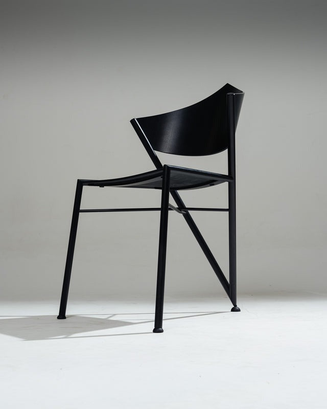 PAIRE DE CHAISES 'D-TEC' POSTMODERNES, VICTORY, 1980s