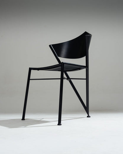 PAIRE DE CHAISES 'D-TEC' POSTMODERNES, VICTORY, 1980s