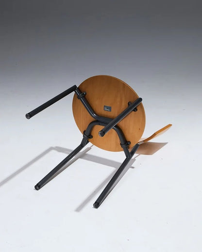 SET DE 4 CHAISES EN BOIS, KUSCH+CO, 1980s