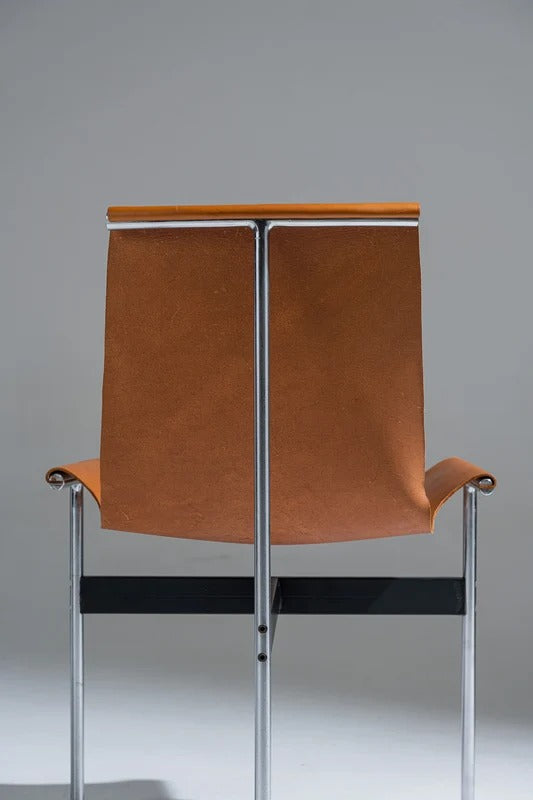 PAIR OF 3LC LEATHER AND METAL CHAIRS, LITTELL &AMP; KATAVOLOS, 1960s