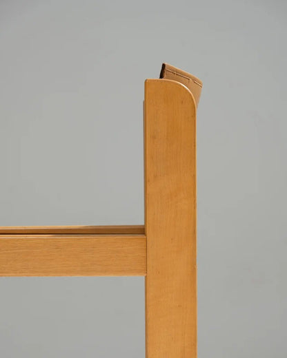 SET DE 4 CHAISES EN CUIR DE SELLE ET BOIS DE HÊTRE, IBISCO SEDIE, 1970s