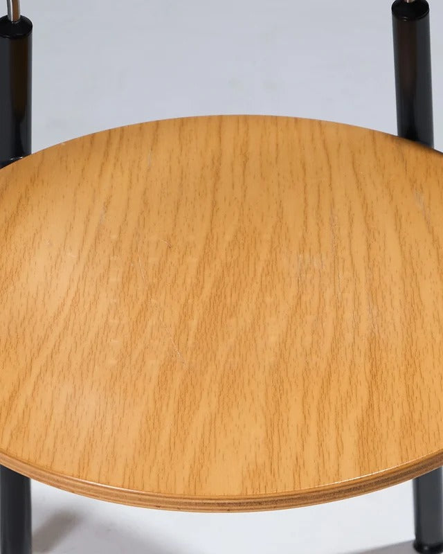 PAIRE DE CHAISES EN BOIS, KUSCH+CO, 1980s