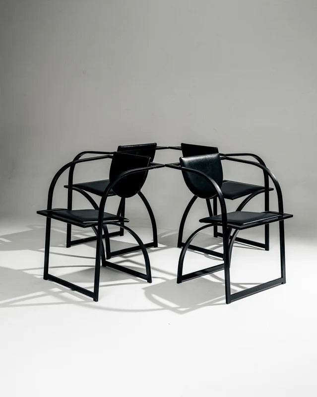 SET DE 4 CHAISES 'COSINUS', KARL FRIEDRICH FÖRSTER, KFF, 1980s