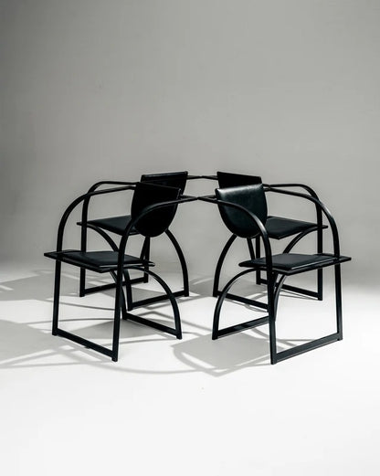 SET DE 4 CHAISES 'COSINUS', KARL FRIEDRICH FÖRSTER, KFF, 1980s