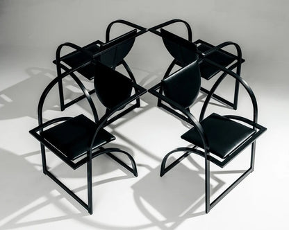 SET DE 4 CHAISES 'COSINUS', KARL FRIEDRICH FÖRSTER, KFF, 1980s